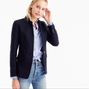 J. Crew Women’s Regent linen Blazer Navy Size 2